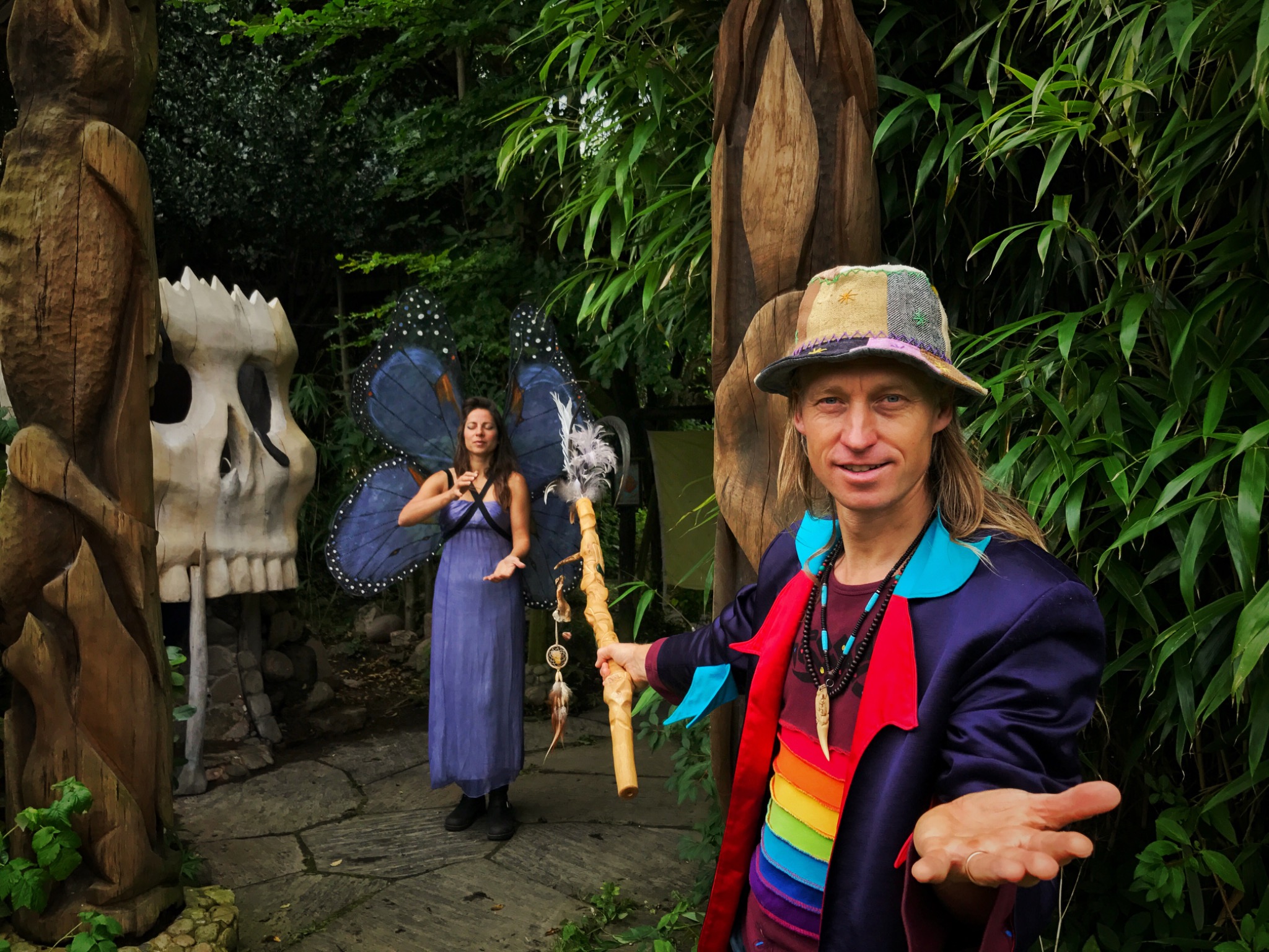 Jacob and Ecaterina at The Magic Garden portal
