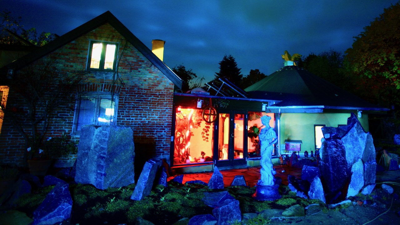 The Magic Garden at night