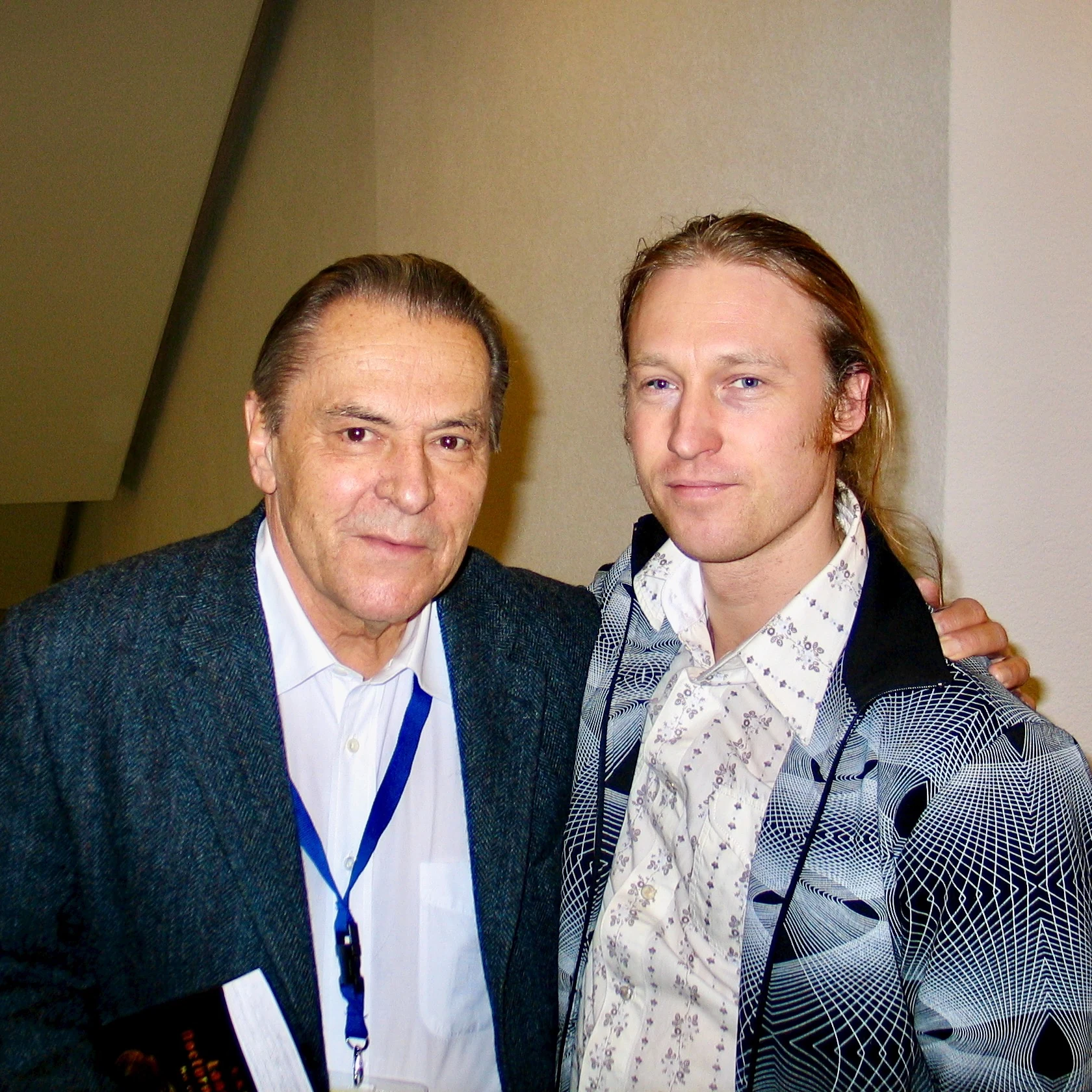 Jacob Moth with Stanislav Grof in Basel, 2008