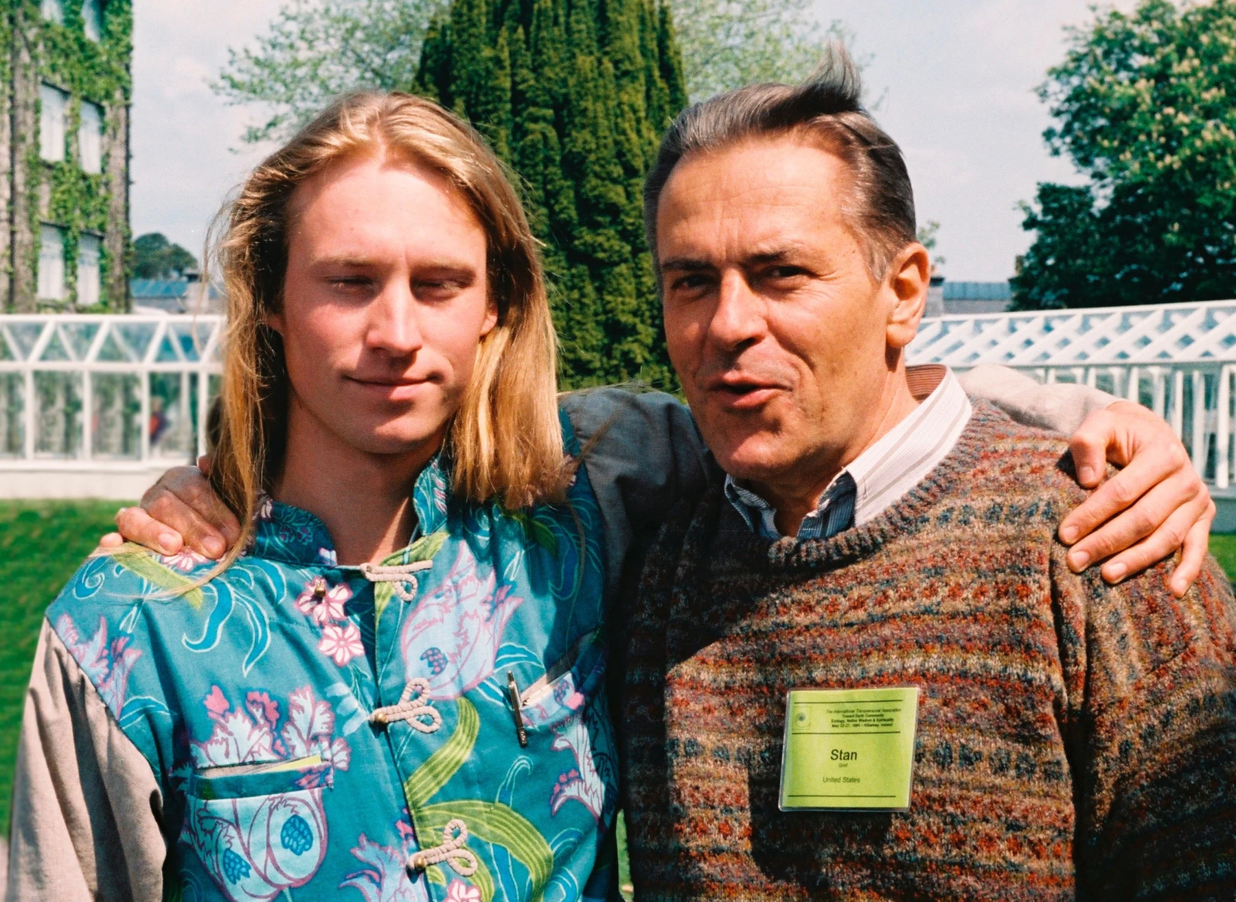 Jacob Moth with Stanislav Grof in Killarney, 1994