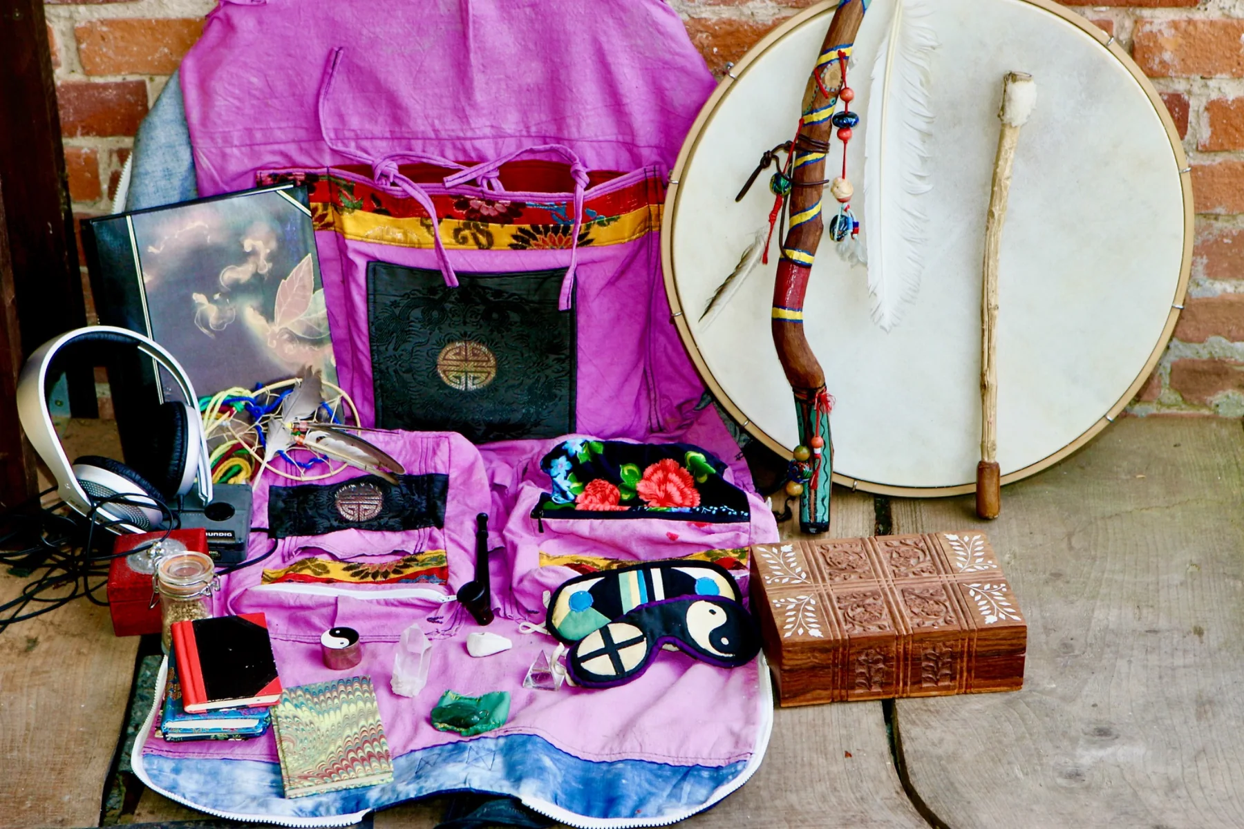 Jacob Moth’s travel kit and ceremonial tools
